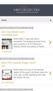 How thriftydecorchick.com looks like on a mobile device such as an iPhone.
