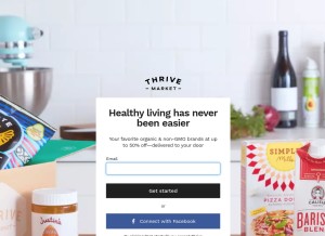 How thrivemarket.com looks like on a tablet such as an iPad.