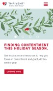 How thrivent.com looks like on a mobile device such as an iPhone.