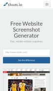 How thum.io looks like on a mobile device such as an iPhone.