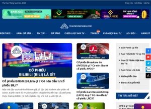 How thuvientaichinh.com looks like on a tablet such as an iPad.