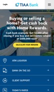 How tiaabank.com looks like on a mobile device such as an iPhone.