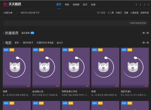 How tiantiankanxi.com looks like on a tablet such as an iPad.