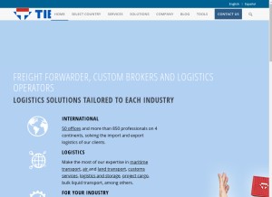 How tibagroup.com looks like on a tablet such as an iPad.