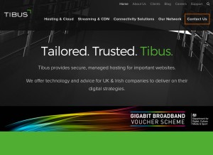 How tibus.net looks like on a tablet such as an iPad.
