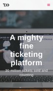 How ticketleap.com looks like on a mobile device such as an iPhone.