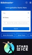 How ticketmaster.ca looks like on a mobile device such as an iPhone.