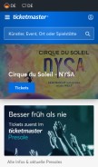 How ticketmaster.de looks like on a mobile device such as an iPhone.