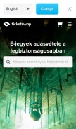How ticketswap.hu looks like on a mobile device such as an iPhone.