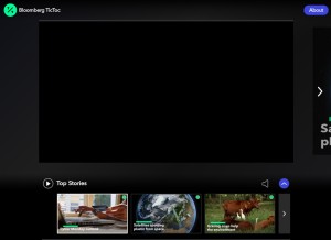 How tictoc.video looks like on a tablet such as an iPad.