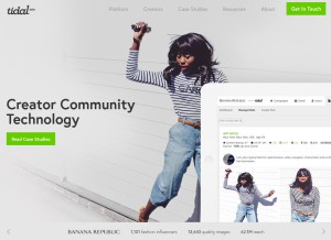 How tid.al looks like on a tablet such as an iPad.
