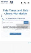 How tide-forecast.com looks like on a mobile device such as an iPhone.