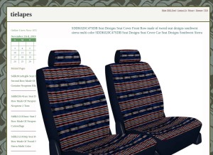 How tielapes.tk looks like on a tablet such as an iPad.