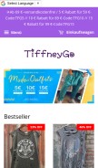 How tiffneygo.com looks like on a mobile device such as an iPhone.