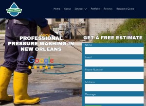 How tigerwashbr.com looks like on a tablet such as an iPad.