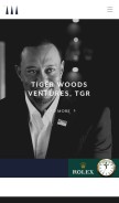 How tigerwoods.com looks like on a mobile device such as an iPhone.