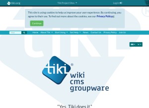 How tiki.org looks like on a tablet such as an iPad.