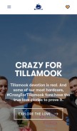 How tillamook.com looks like on a mobile device such as an iPhone.