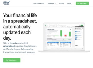 How tillerhq.com looks like on a tablet such as an iPad.