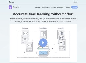 How timelyapp.com looks like on a tablet such as an iPad.