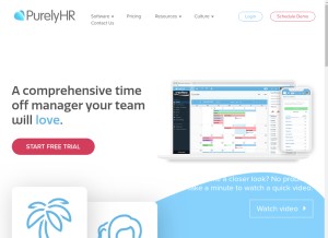 How timeoffmanager.com looks like on a tablet such as an iPad.