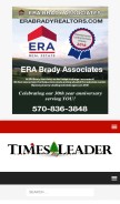 How timesleader.com looks like on a mobile device such as an iPhone.