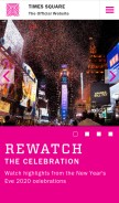 How timessquarenyc.org looks like on a mobile device such as an iPhone.