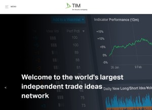 How timgroup.com looks like on a tablet such as an iPad.