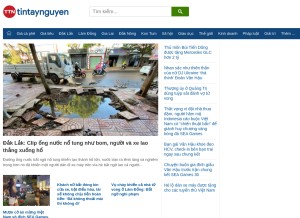 How tintaynguyen.com looks like on a tablet such as an iPad.