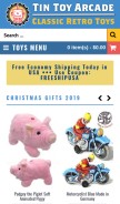 How tintoyarcade.com looks like on a mobile device such as an iPhone.