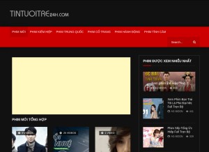 How tintuoitre24h.com looks like on a tablet such as an iPad.