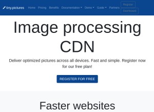 How tiny.pictures looks like on a tablet such as an iPad.