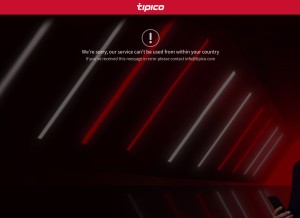 How tipico.com looks like on a tablet such as an iPad.