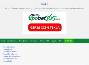 How tipobet.info looks like on a tablet such as an iPad.
