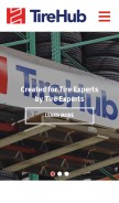 How tirehub.com looks like on a mobile device such as an iPhone.