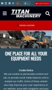 How titanmachinery.com looks like on a mobile device such as an iPhone.