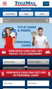 How titlemax.com looks like on a mobile device such as an iPhone.