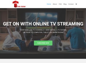 How tivenow.com looks like on a tablet such as an iPad.