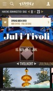 How tivoli.dk looks like on a mobile device such as an iPhone.