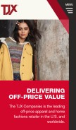 How tjx.com looks like on a mobile device such as an iPhone.