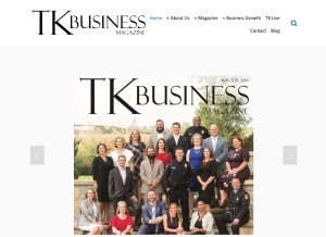 How tkmagazine.com looks like on a tablet such as an iPad.