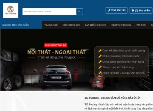 How tktuning.vn looks like on a tablet such as an iPad.