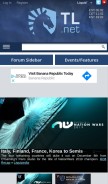 How tl.net looks like on a mobile device such as an iPhone.