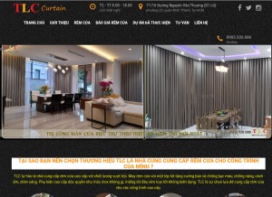 How tlco.vn looks like on a tablet such as an iPad.