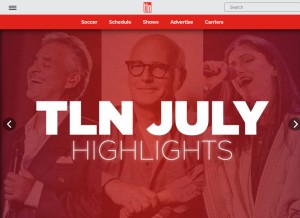 How tln.ca looks like on a tablet such as an iPad.