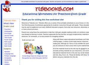 How tlsbooks.com looks like on a tablet such as an iPad.