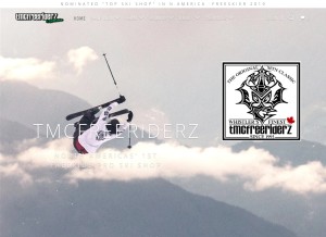 How tmcfreeriderz.com looks like on a tablet such as an iPad.