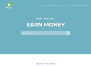 How tmearn.com looks like on a tablet such as an iPad.