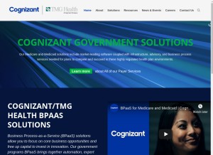 How tmghealth.com looks like on a tablet such as an iPad.