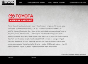 How tmhna.com looks like on a tablet such as an iPad.